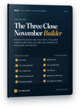 The Three Close November Builder cover