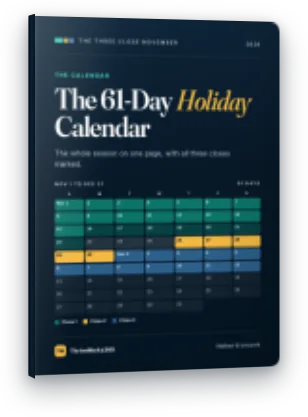 The 61-Day Holiday Calendar cover
