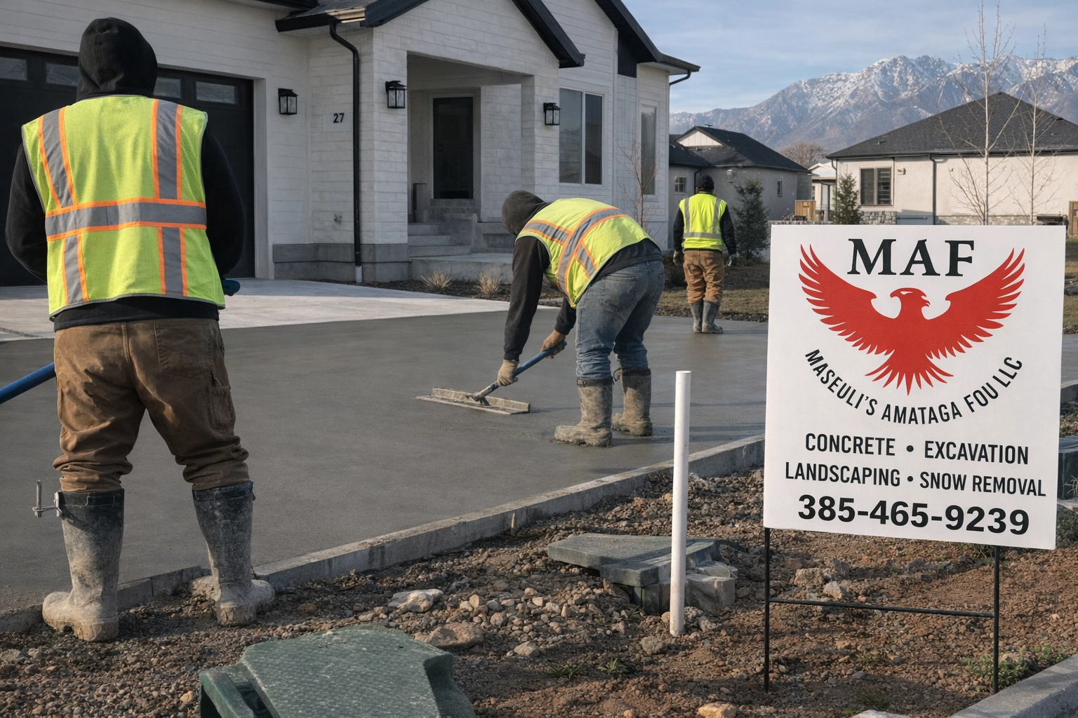 Concrete Installation in Saratoga Springs, UT
