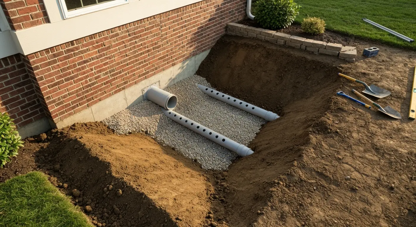 Drainage system installation