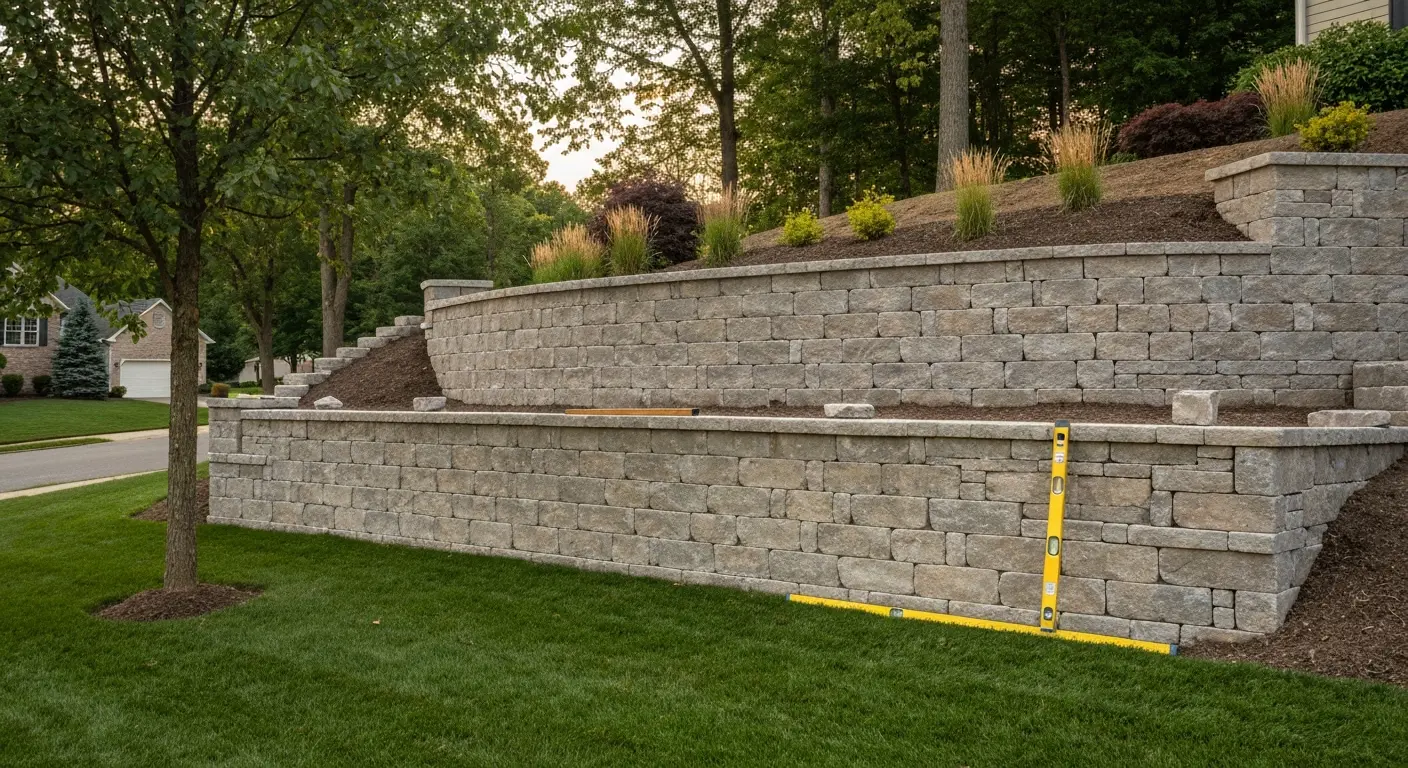 Retaining wall in Garrison