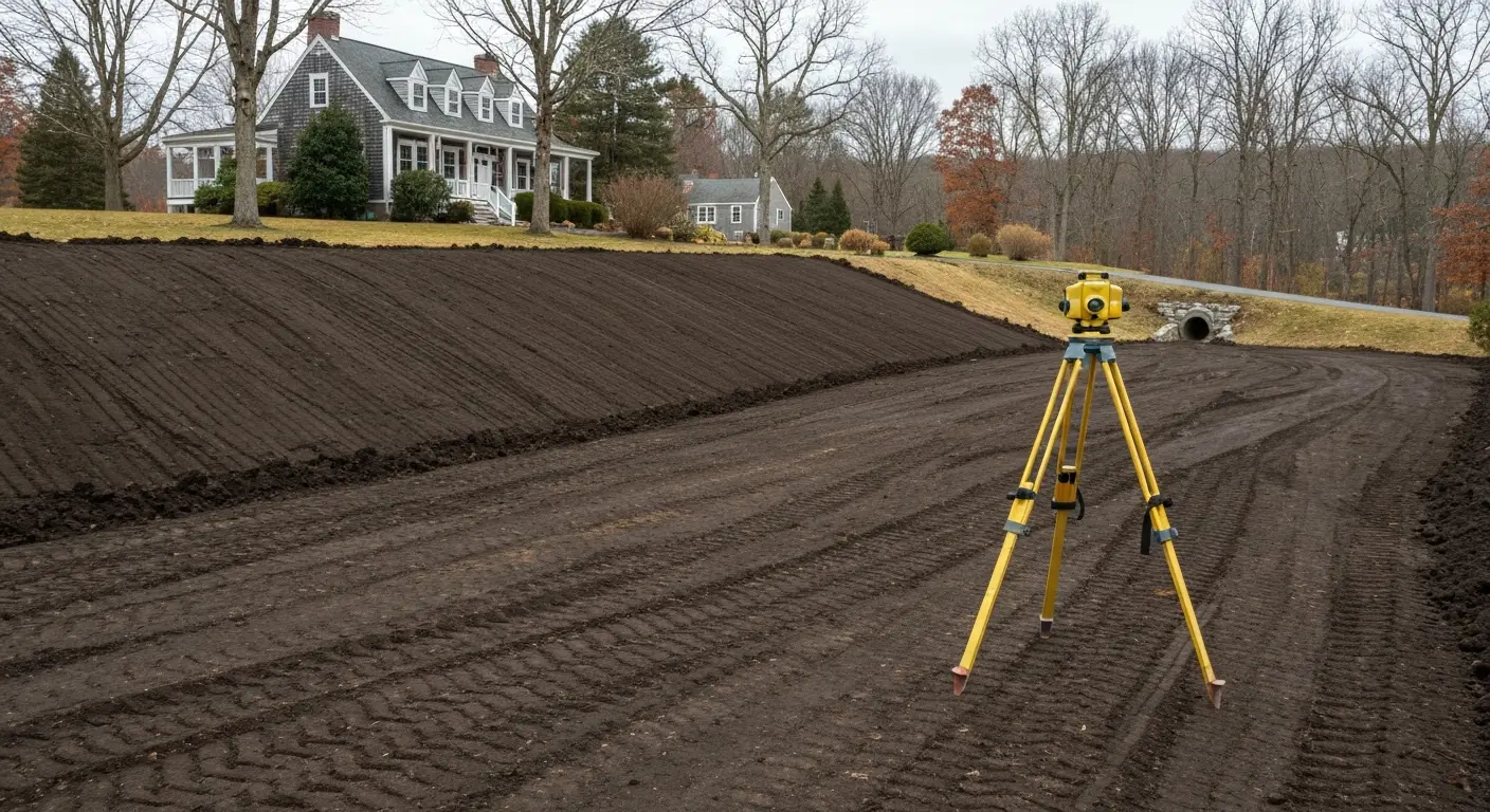 Site grading in Garrison