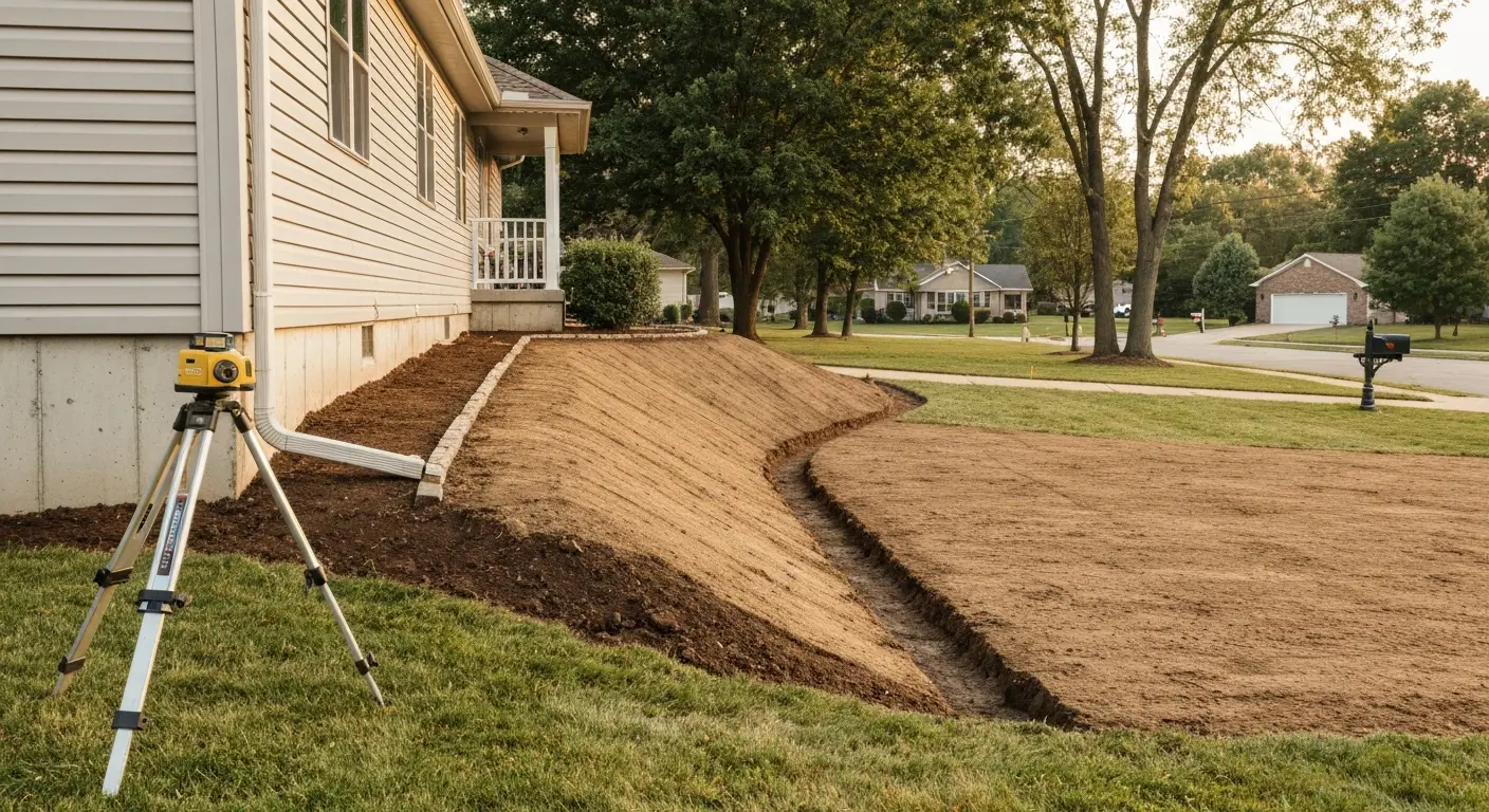 Site grading work