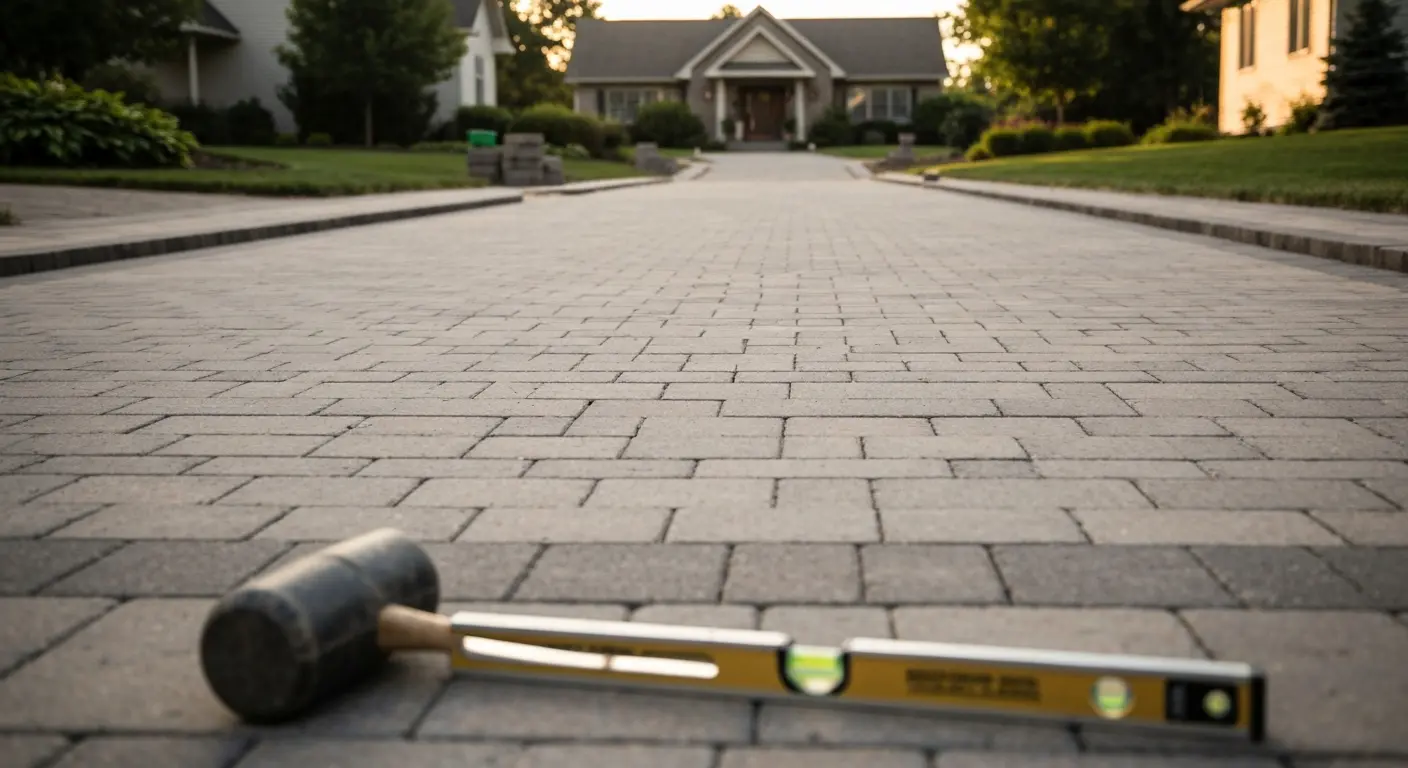 Paver driveway
