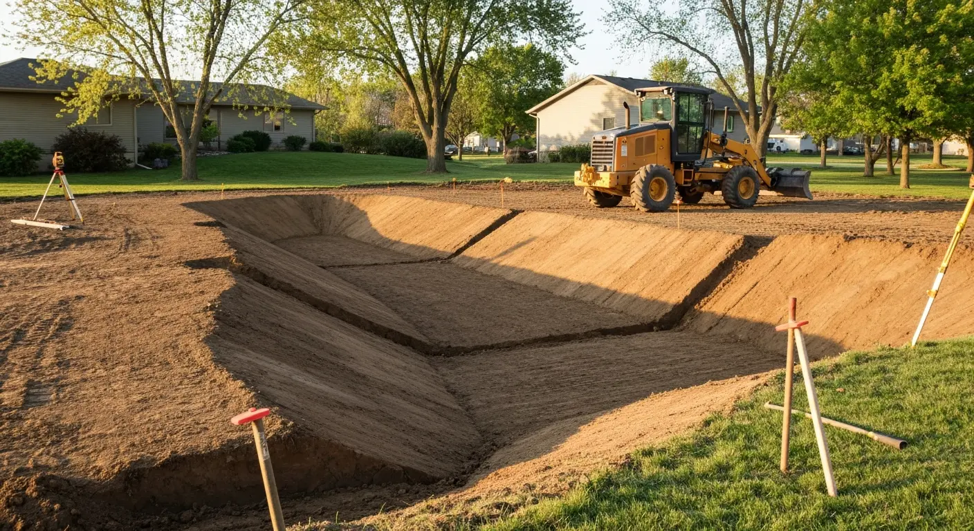 Site grading work