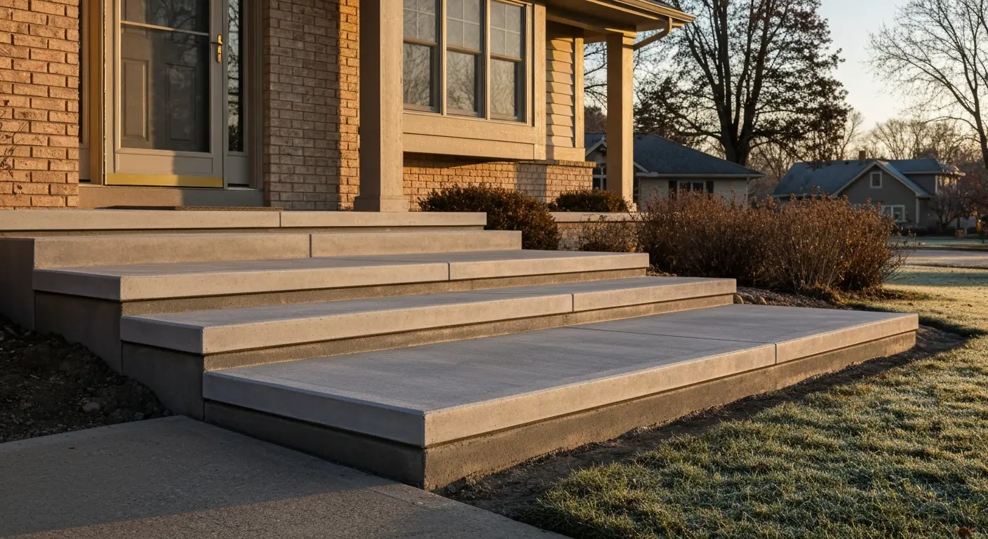 Precast concrete steps