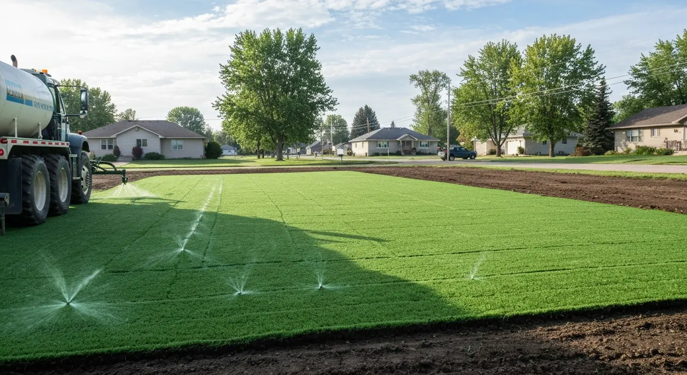New construction hydroseeding project