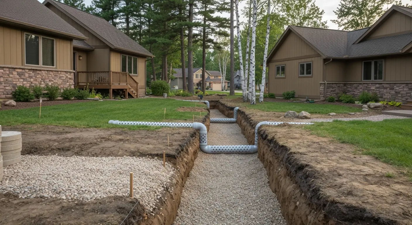 Drainage system installation
