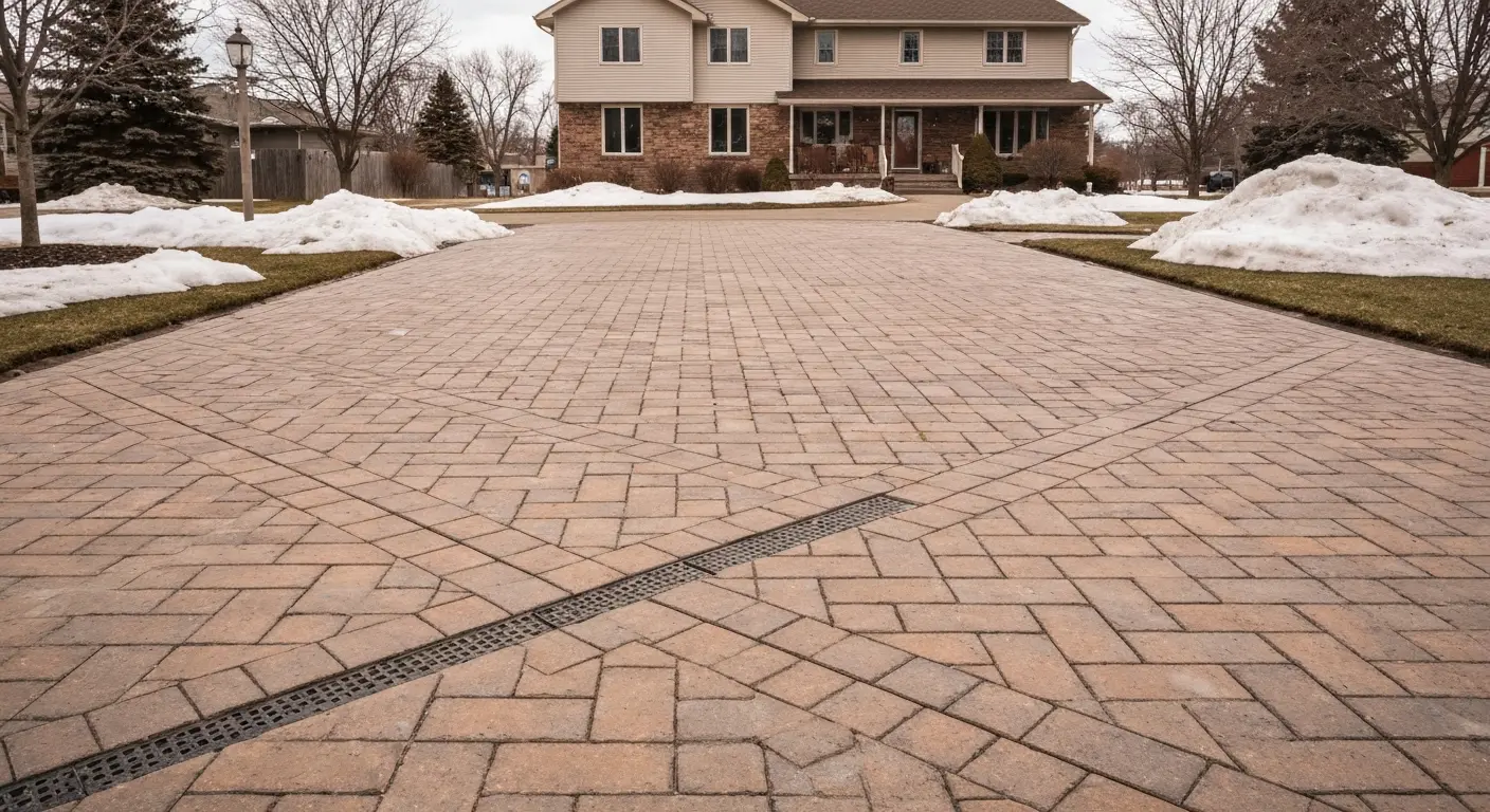 Paver driveway installation