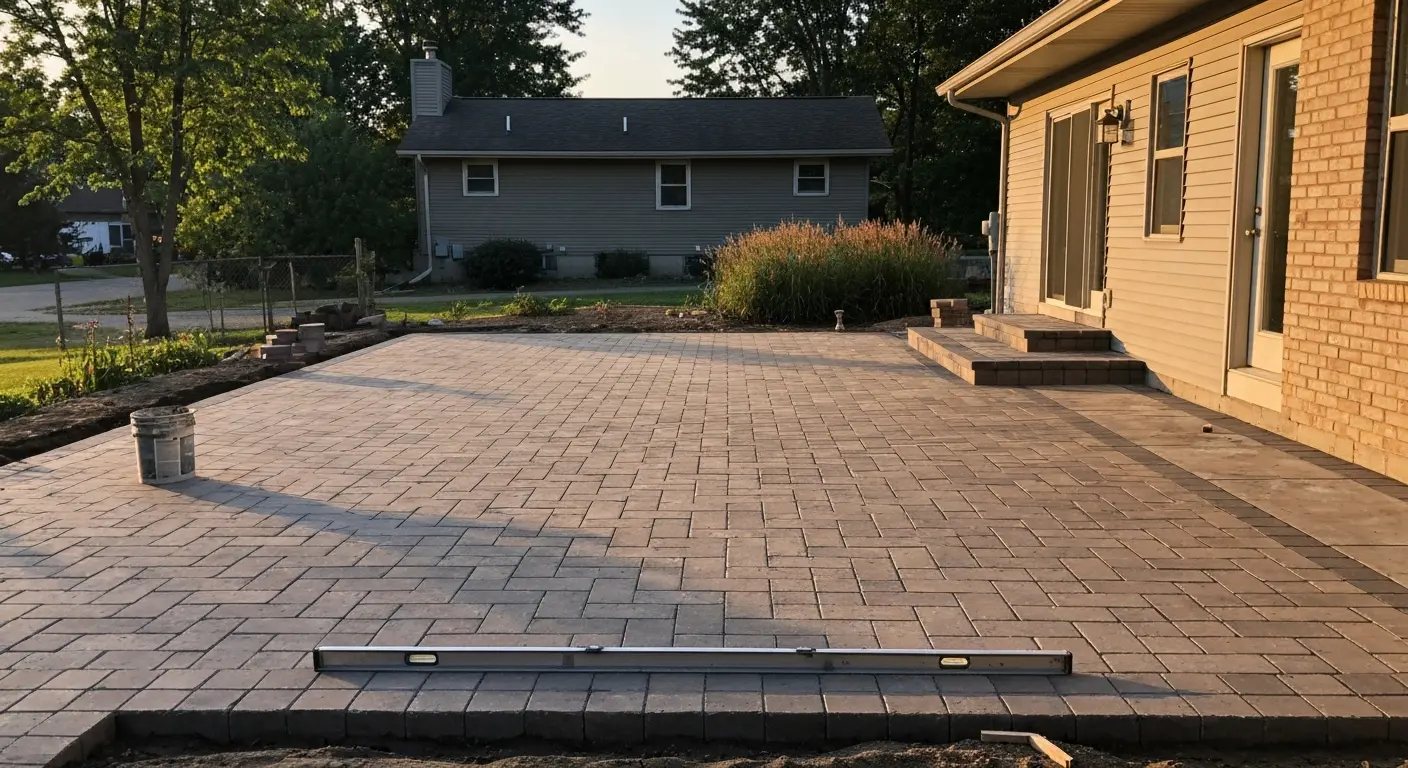 Paver patio in Brainerd