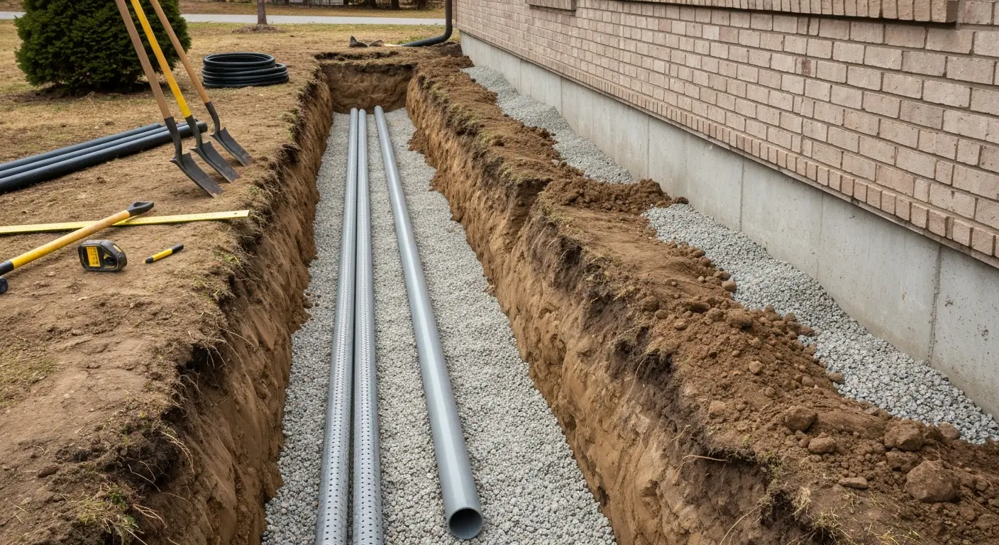 Drainage system installation