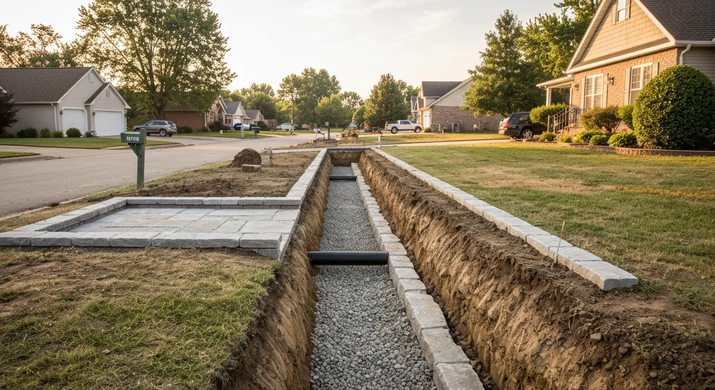 Drainage system installation