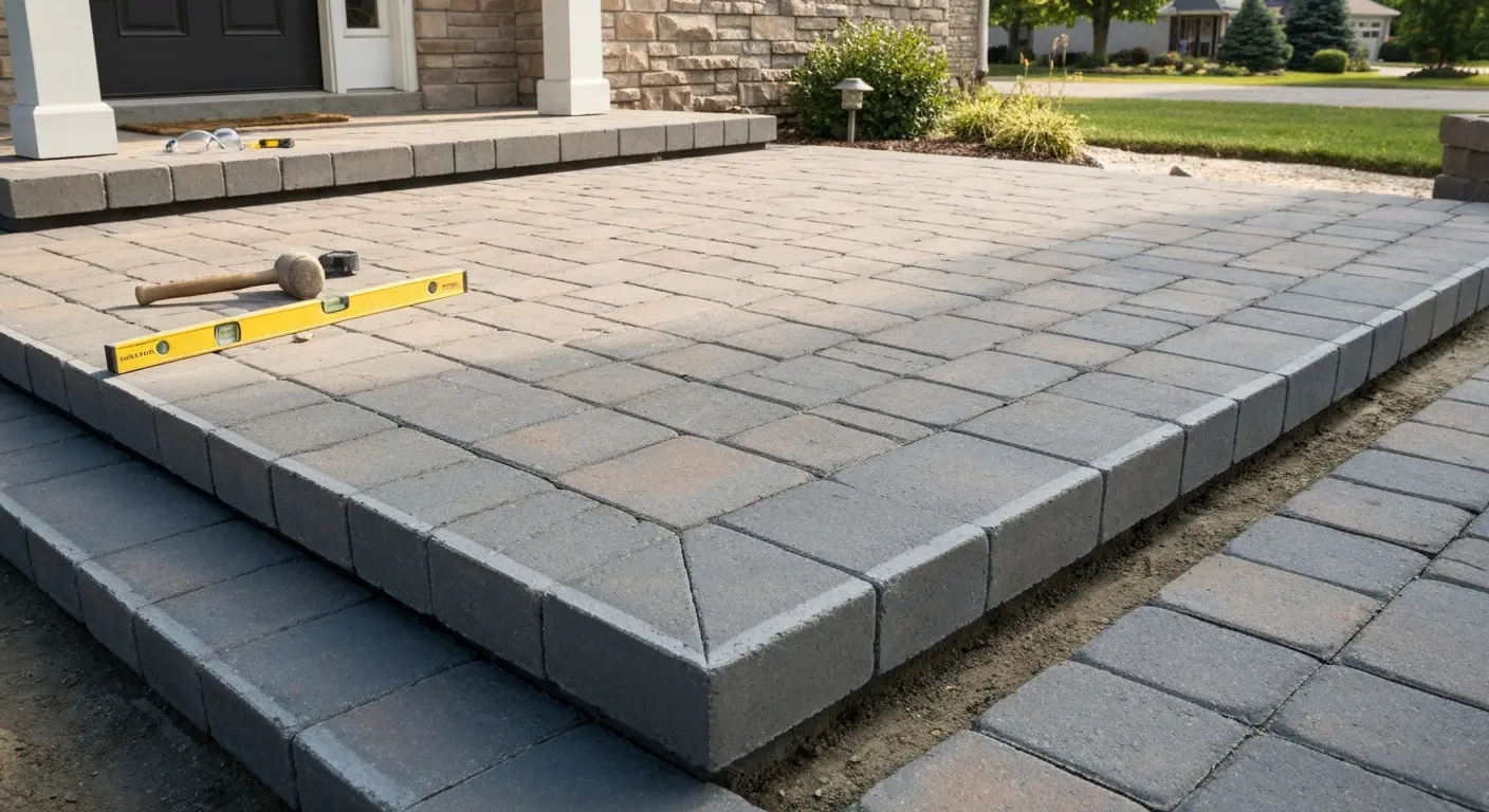 Precast steps and walkway