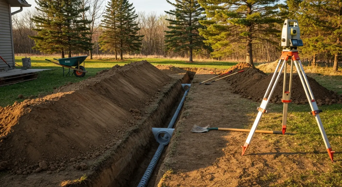 Site grading and drainage work