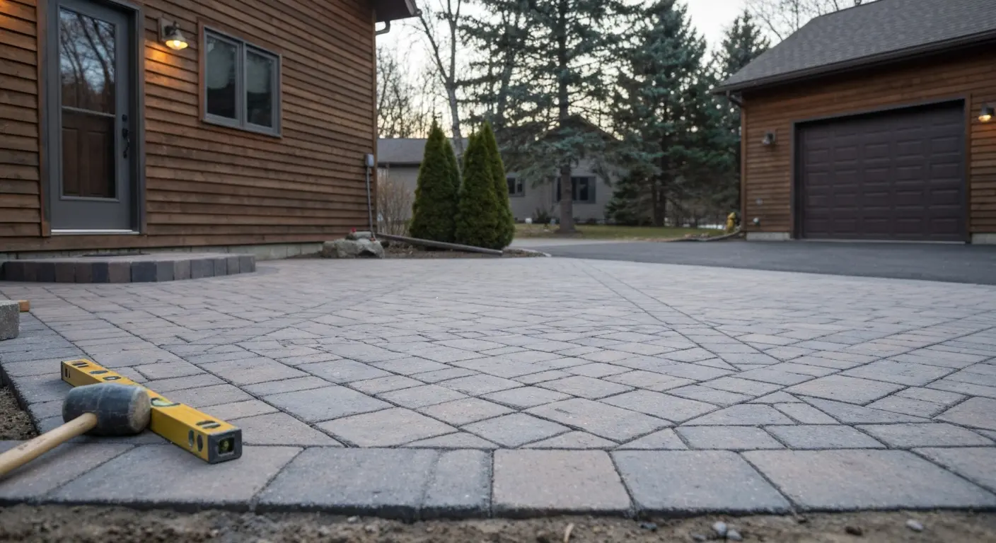 Paver patio installation Brainerd