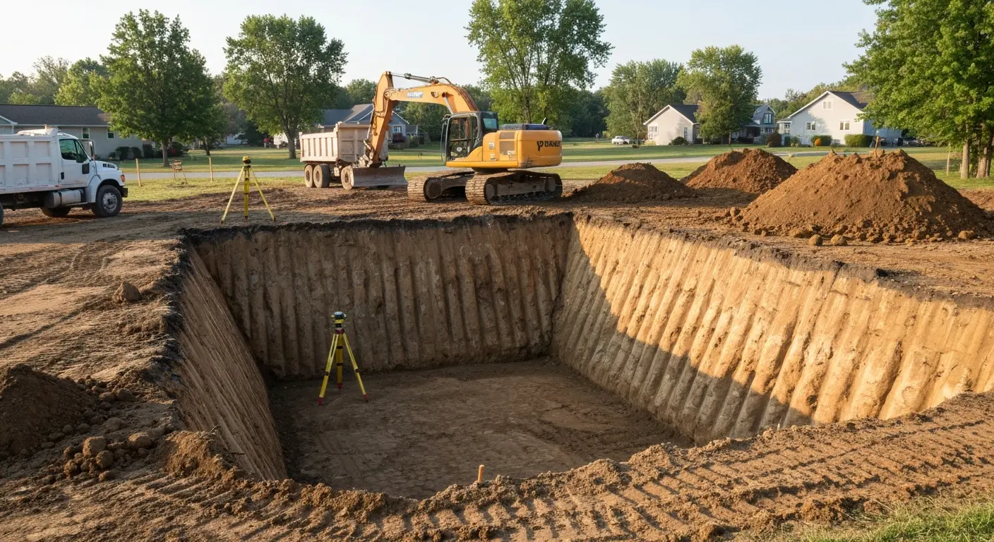 Foundation excavation project