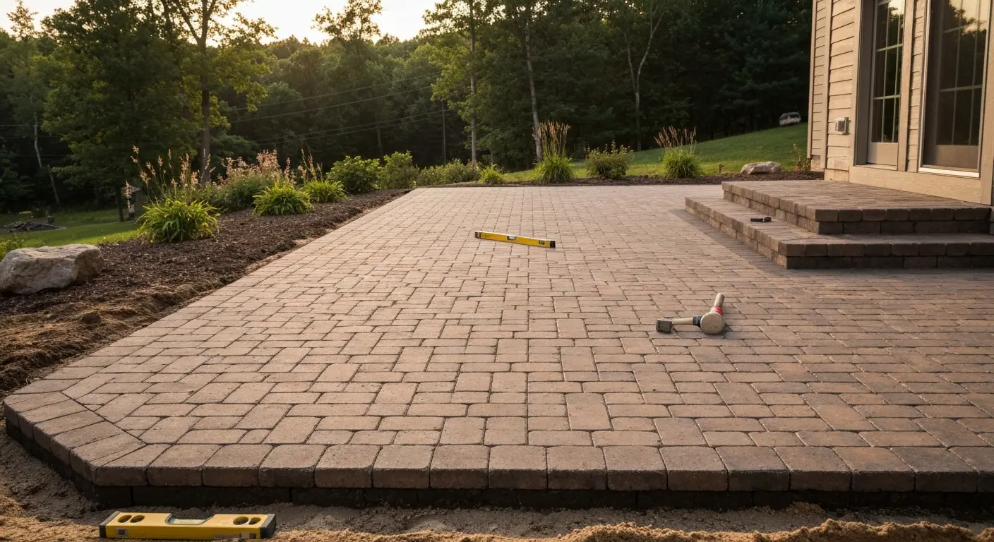 Paver patio in Garrison