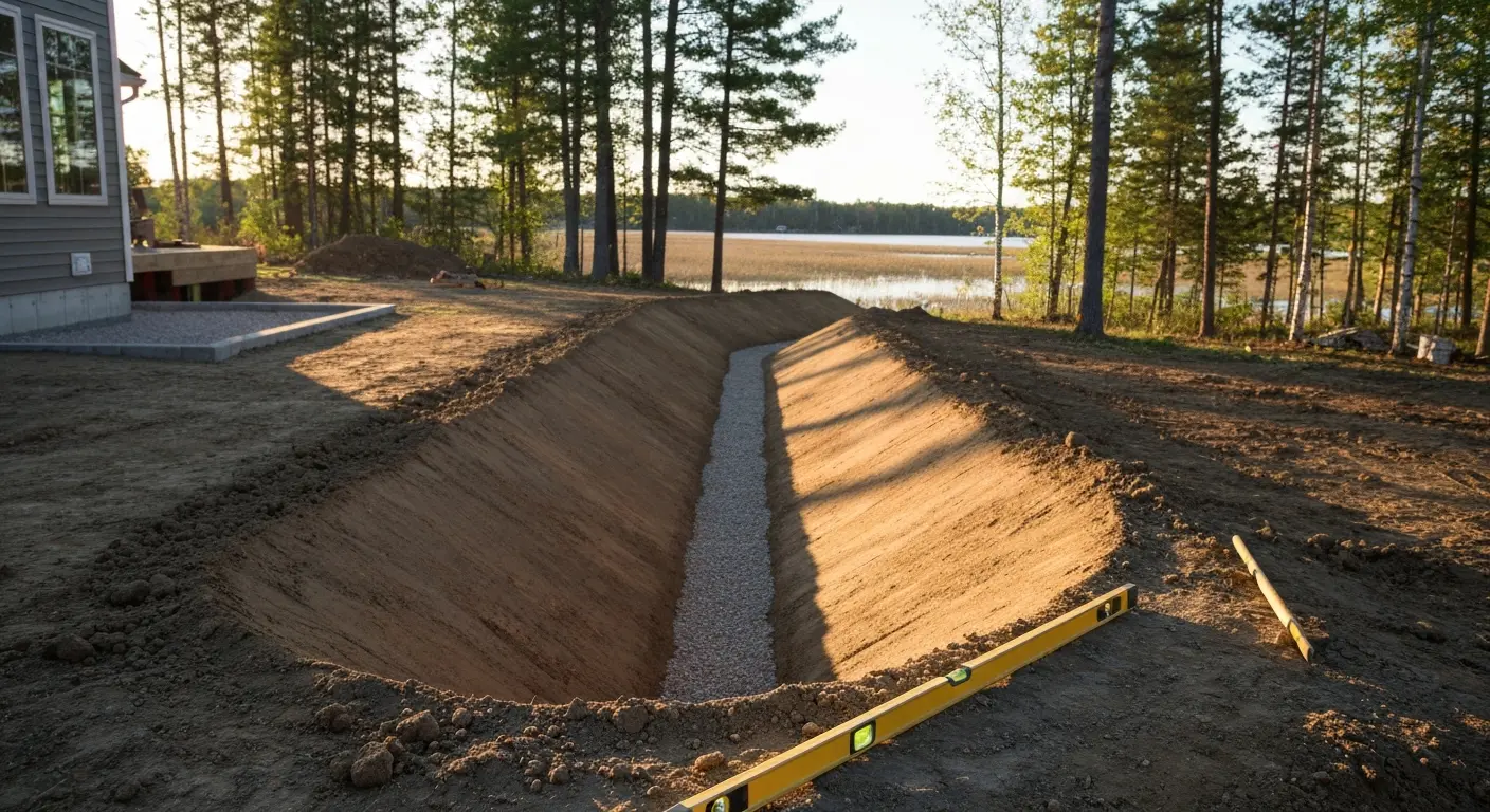 Drainage and grading work