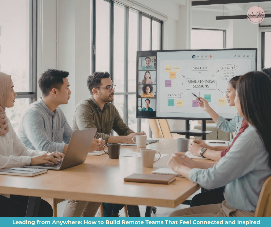 A close-up of a digital collaboration board or shared document with visible goals and progress markers, symbolizing alignment and teamwork