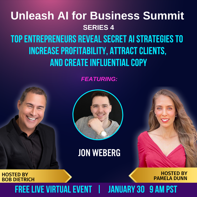 Jon Weberg speaking at AI for Business Summit