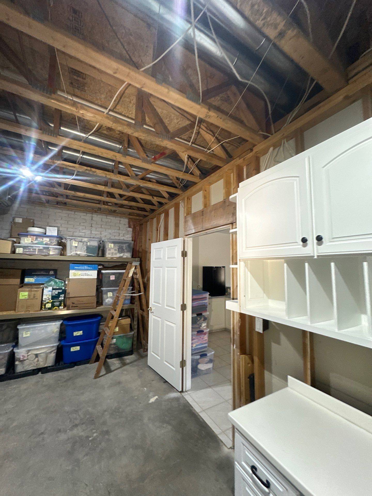 wall below the wall in question