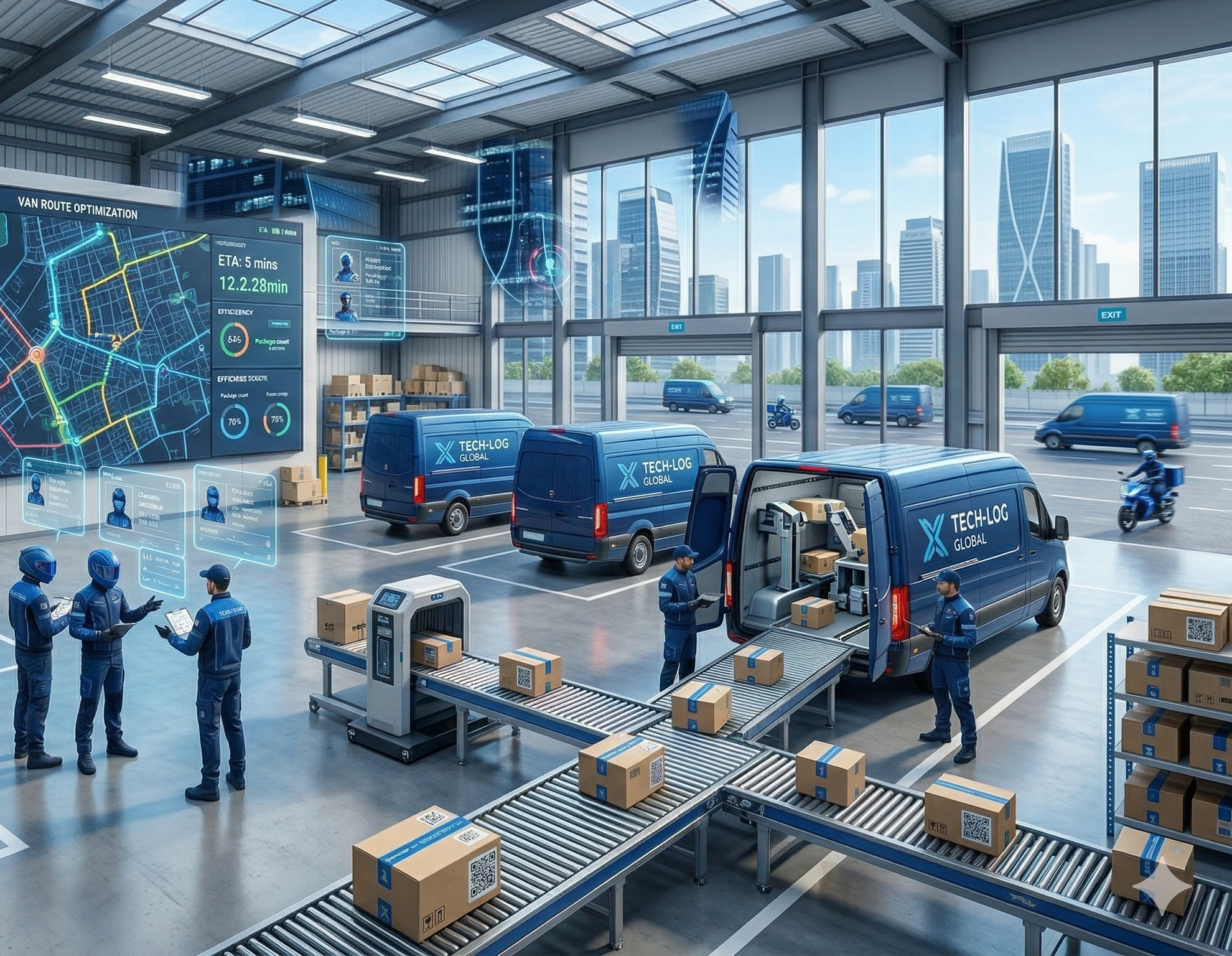 Dispatch team assigning deliveries to drivers