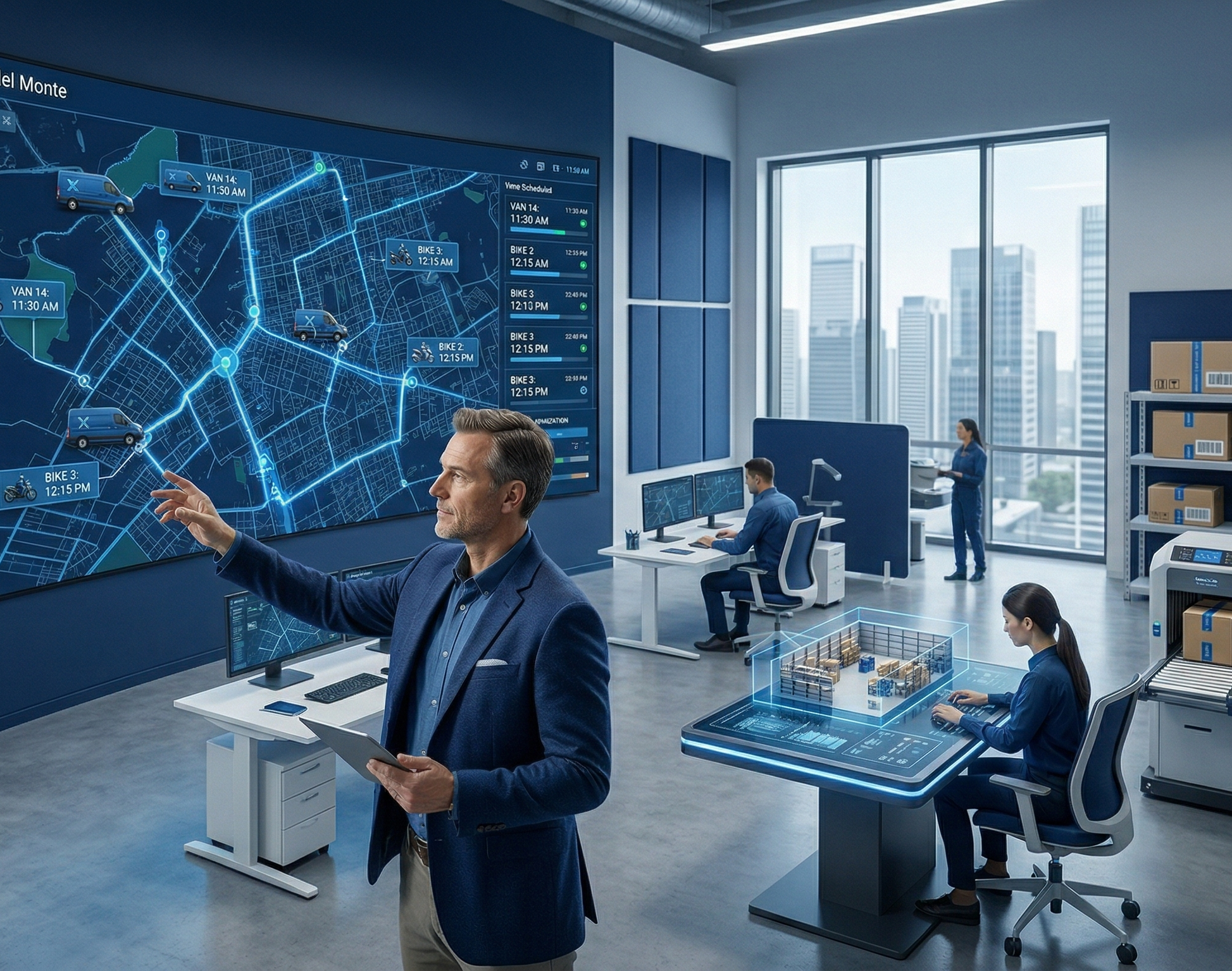 Real-time delivery tracking on laptop and mobile