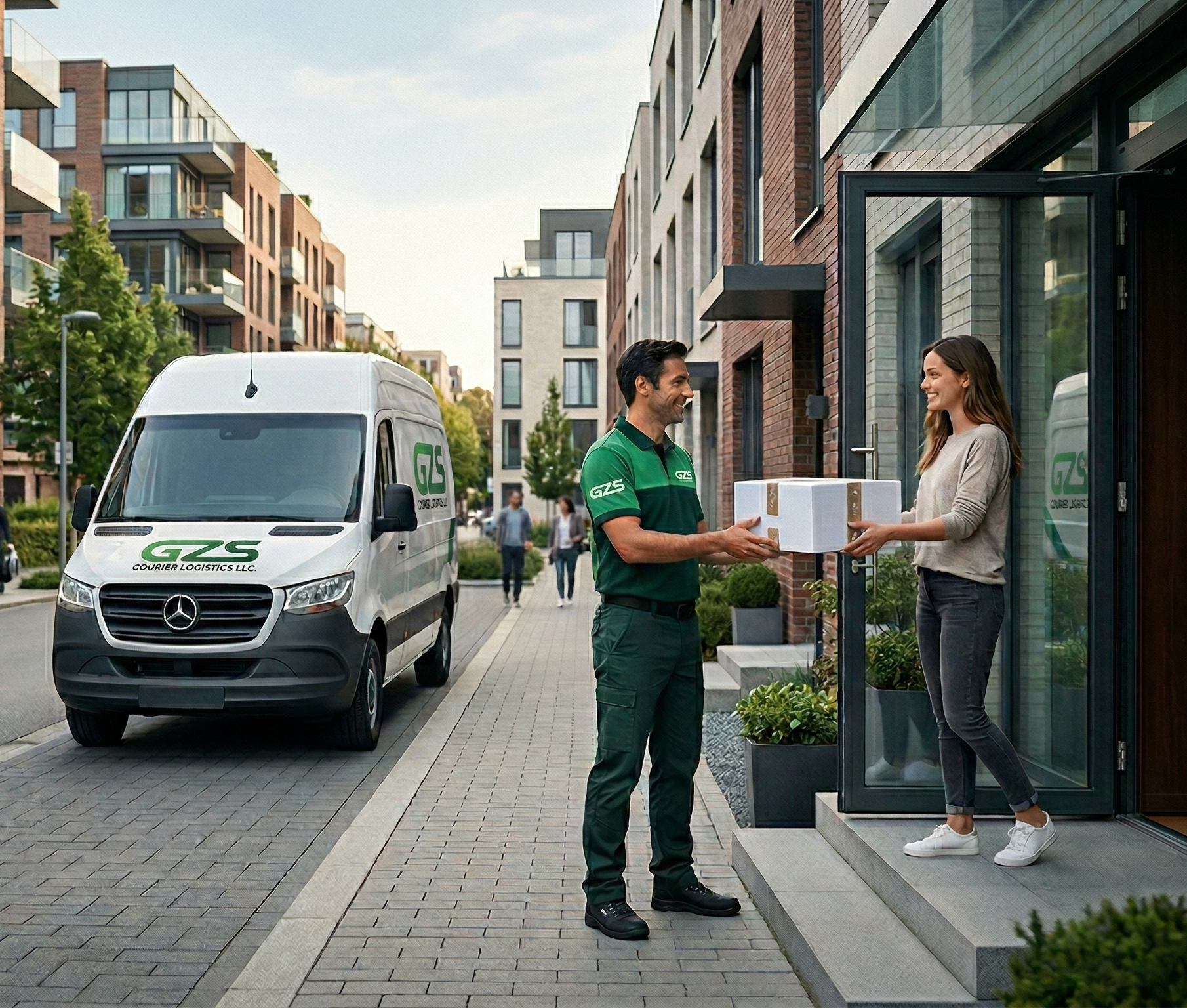 Customer booking a delivery on a mobile app