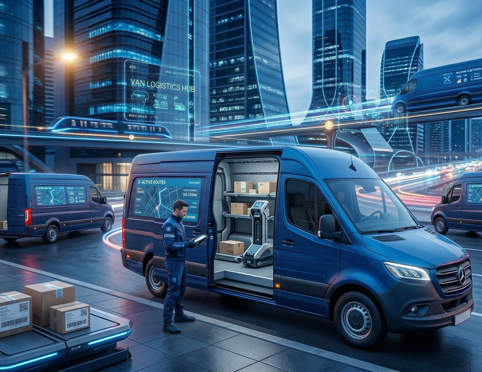 Customer booking a delivery on a mobile app