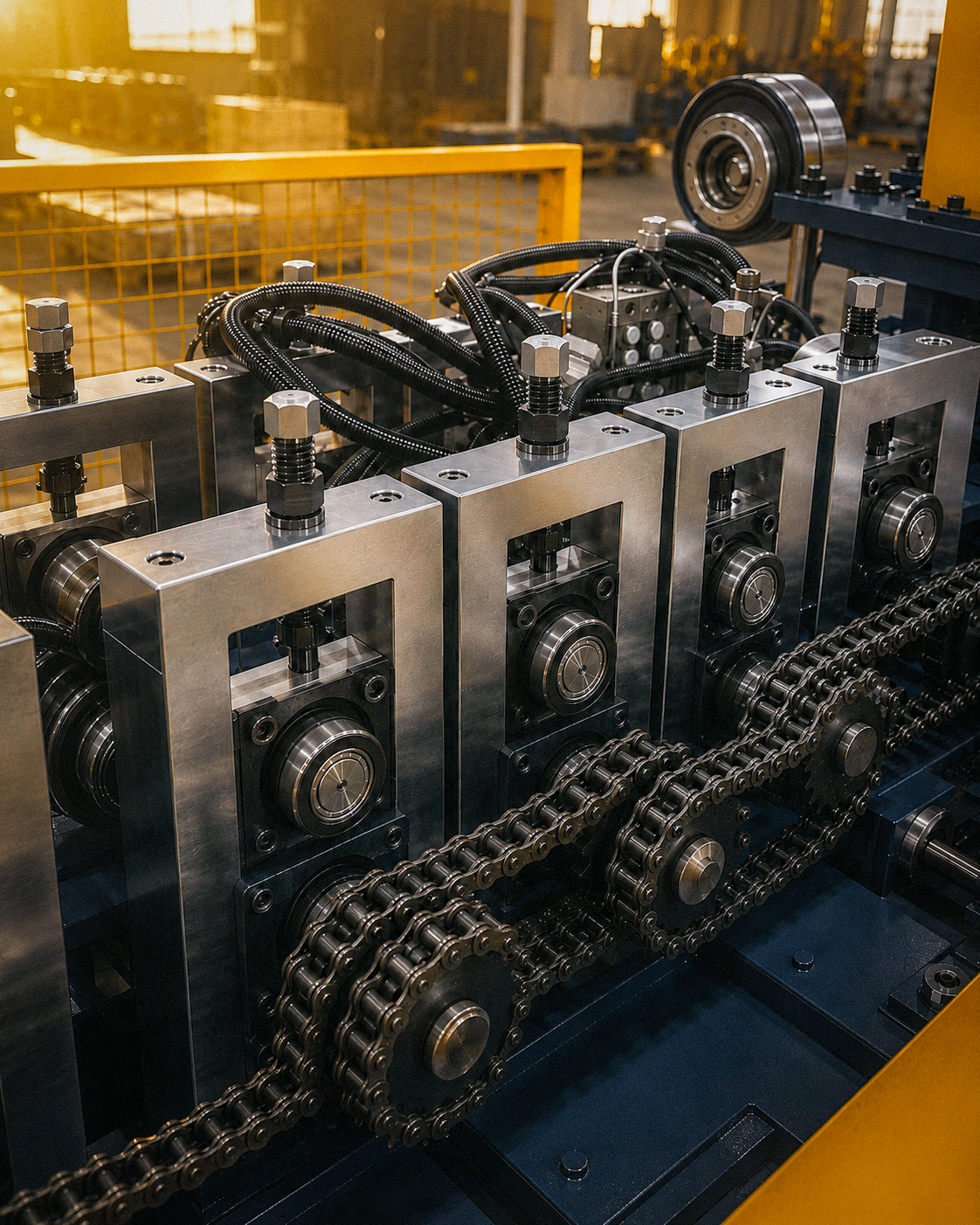 ACERO stud and track forming stands with duplex chain drive