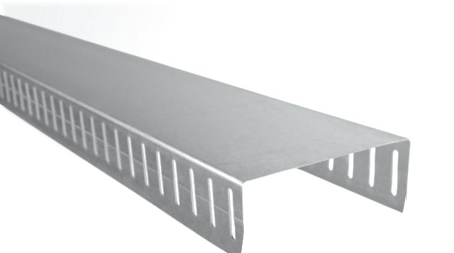 Slotted track profile with vertical slots along both legs