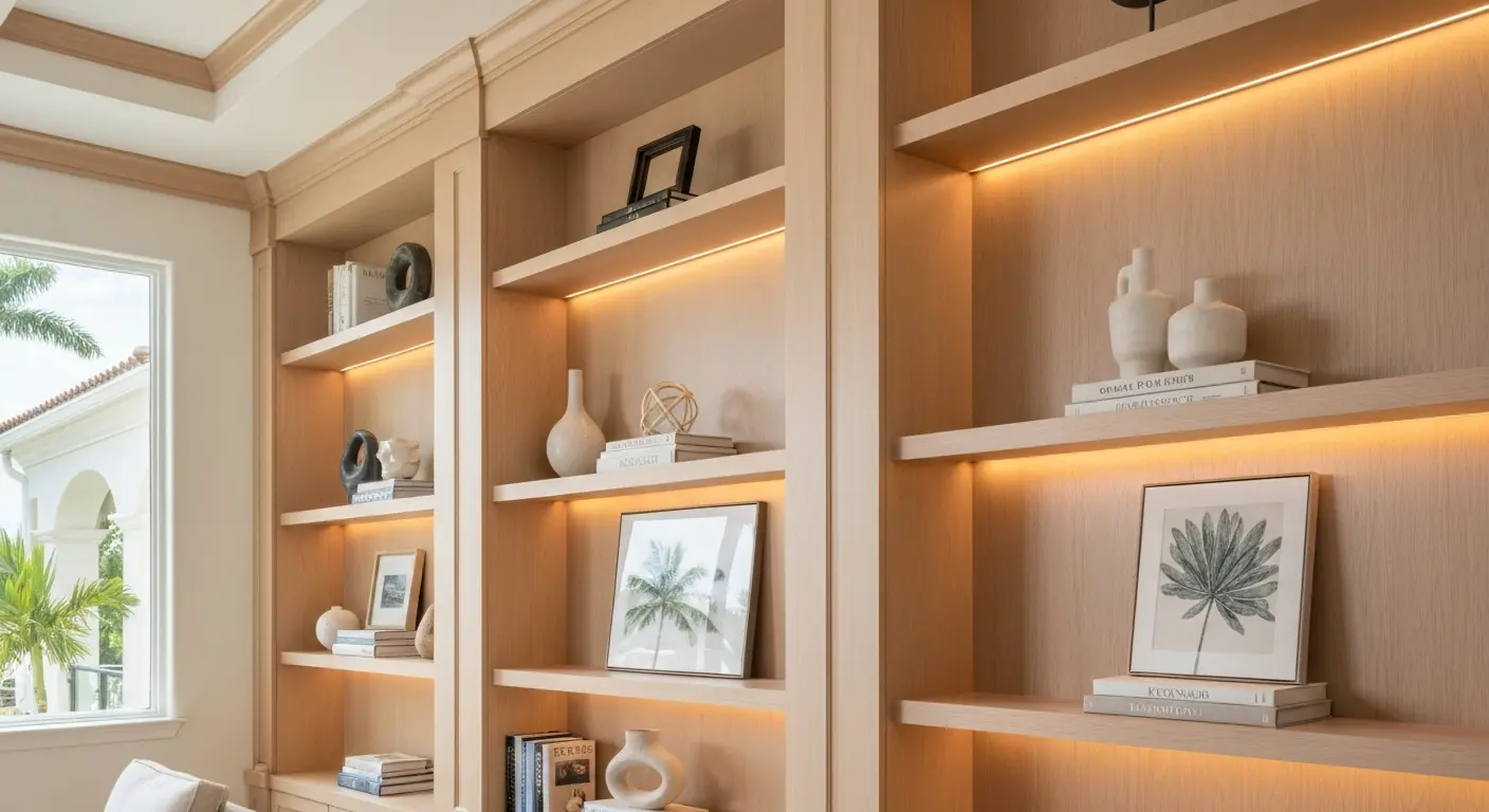 Custom wall millwork and shelving