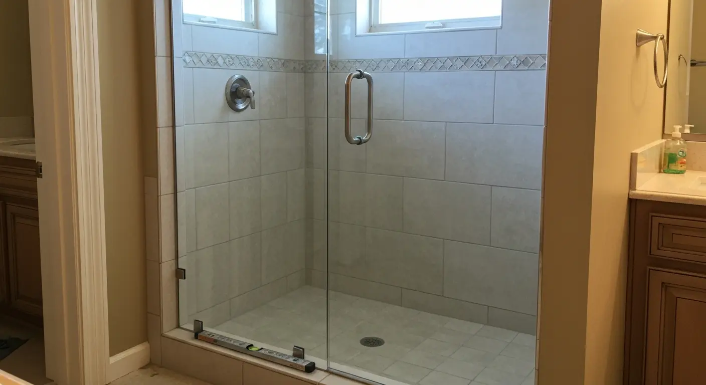 Custom shower installation