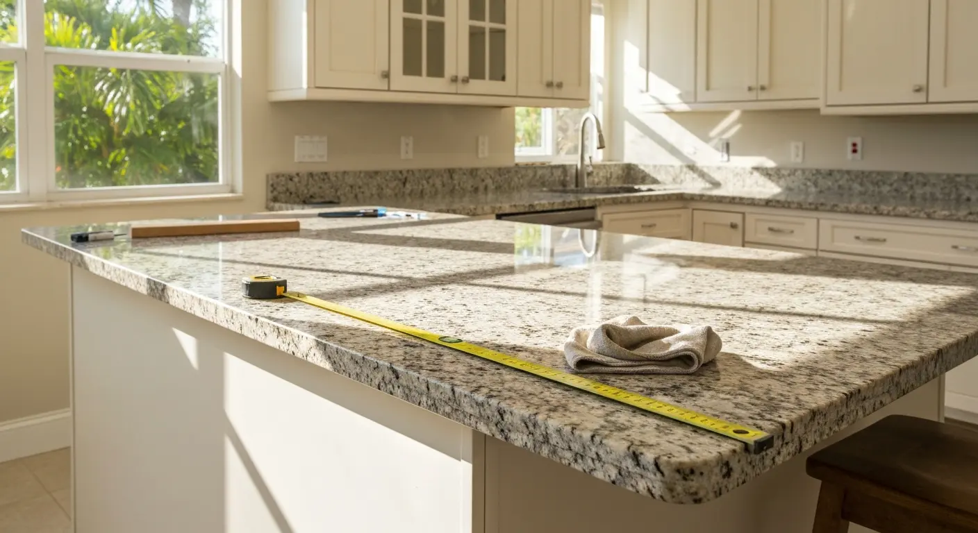 Granite countertop installation