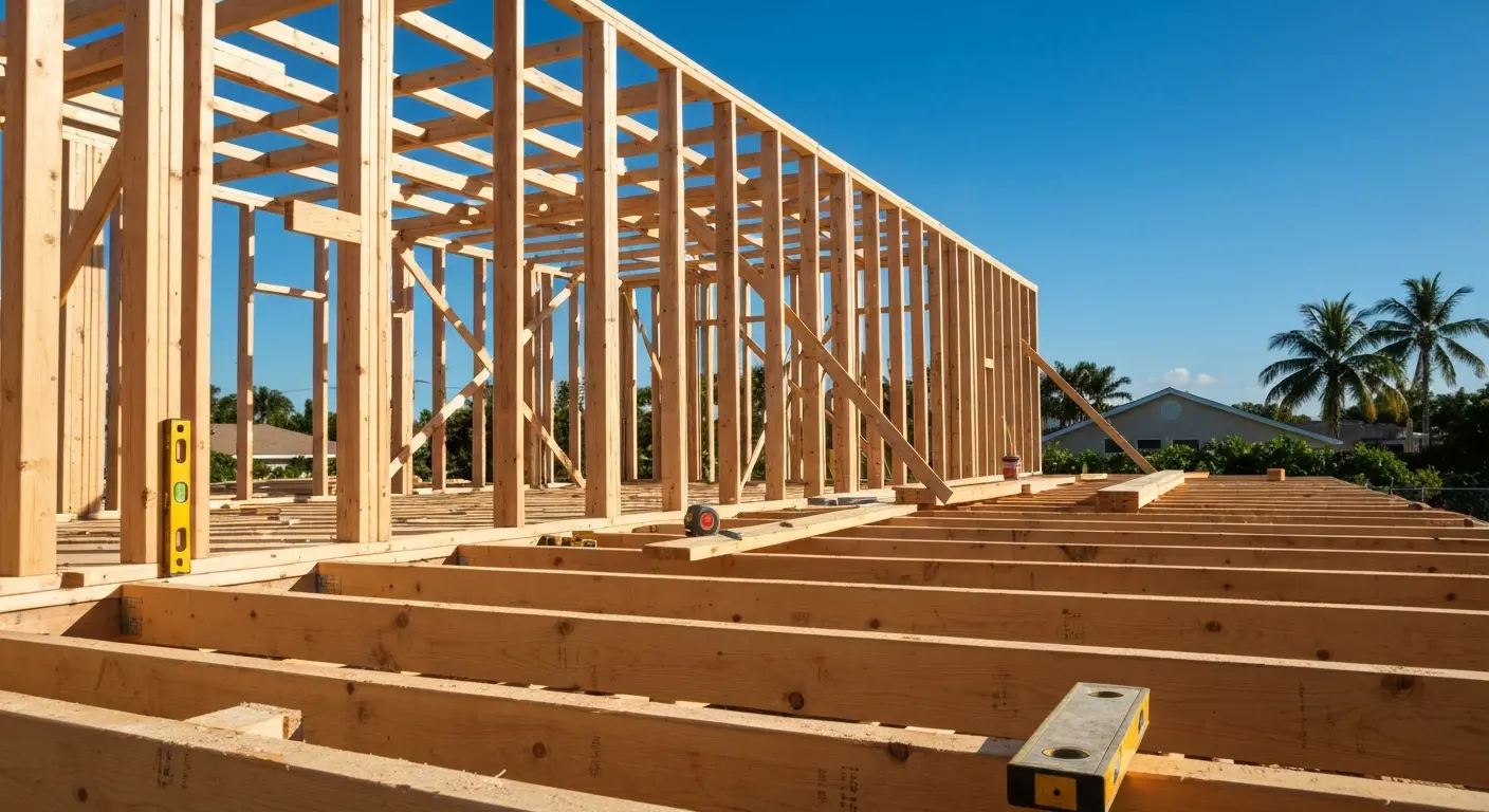 Home addition framing