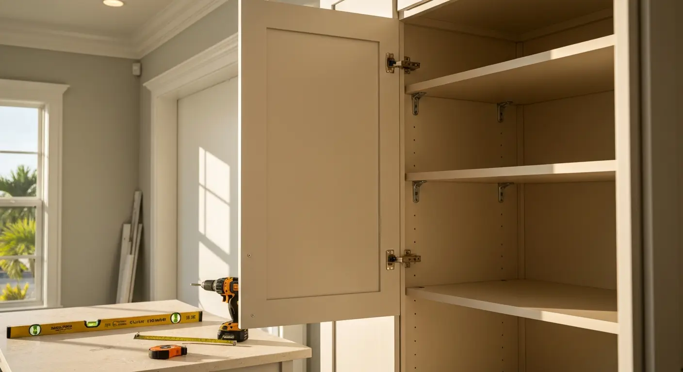 Cabinet installation detail