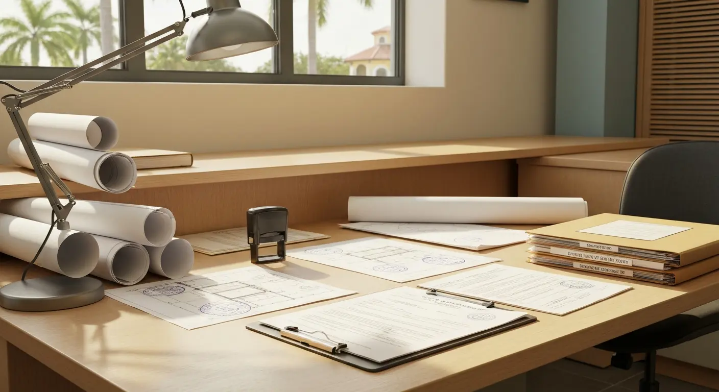 Building permit desk