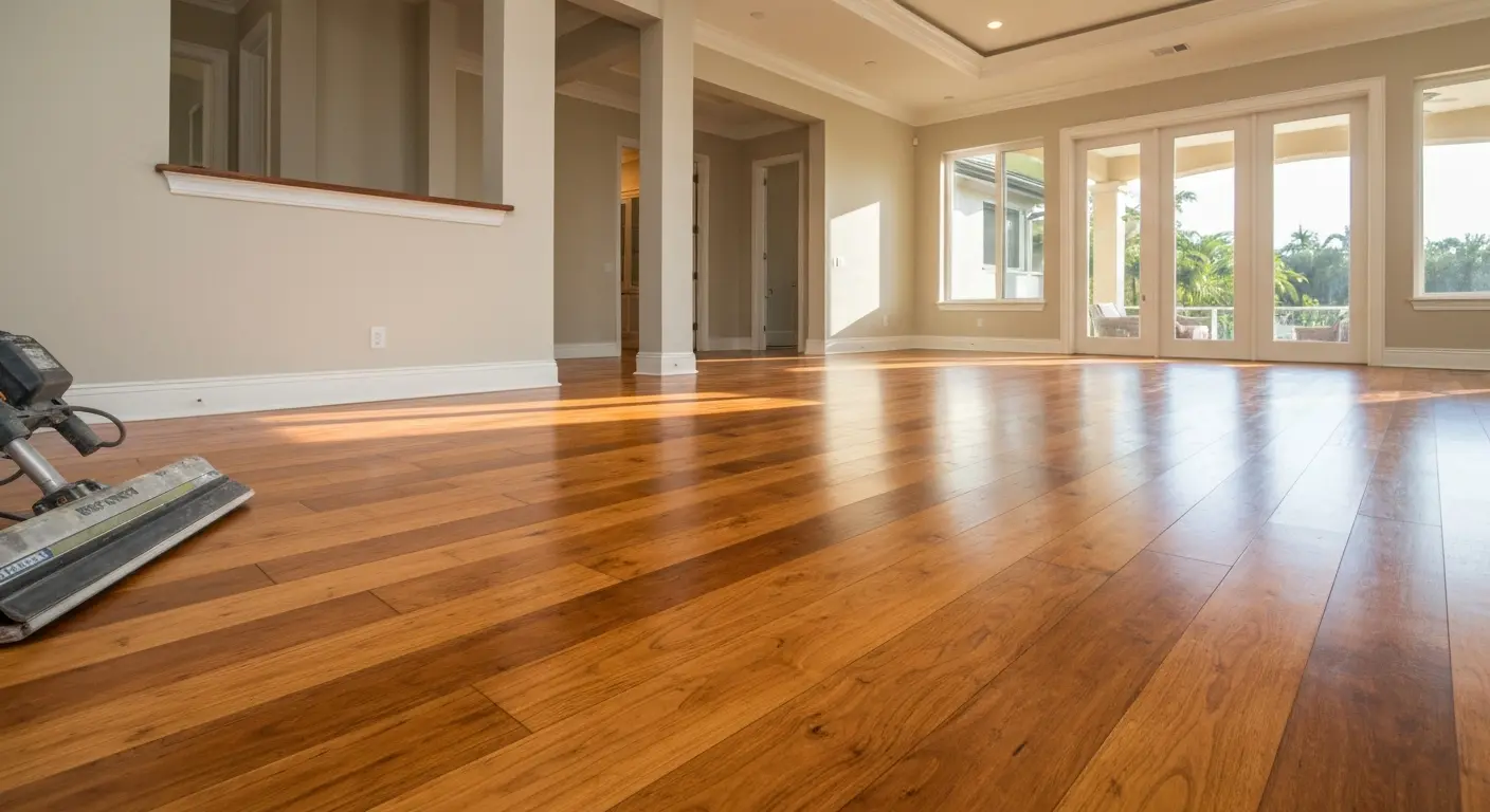 Hardwood flooring installation