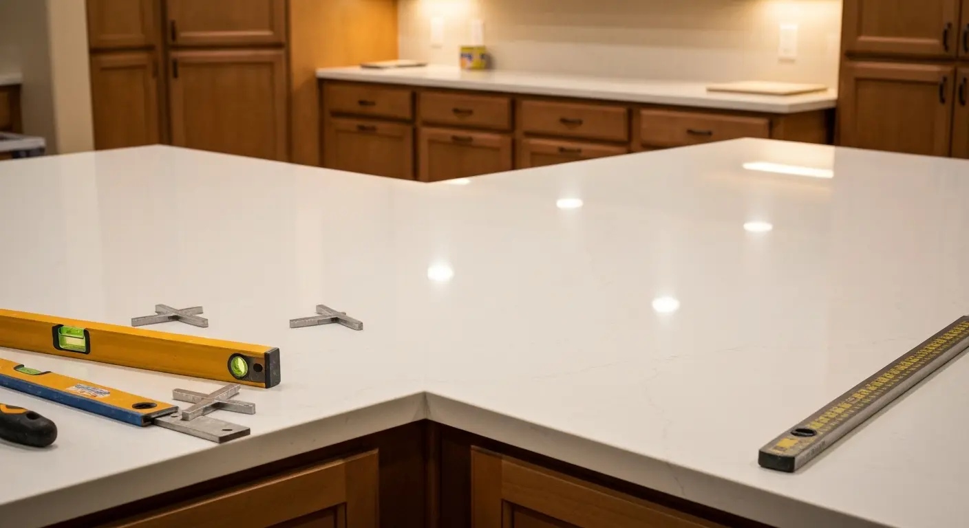 Countertop installation detail
