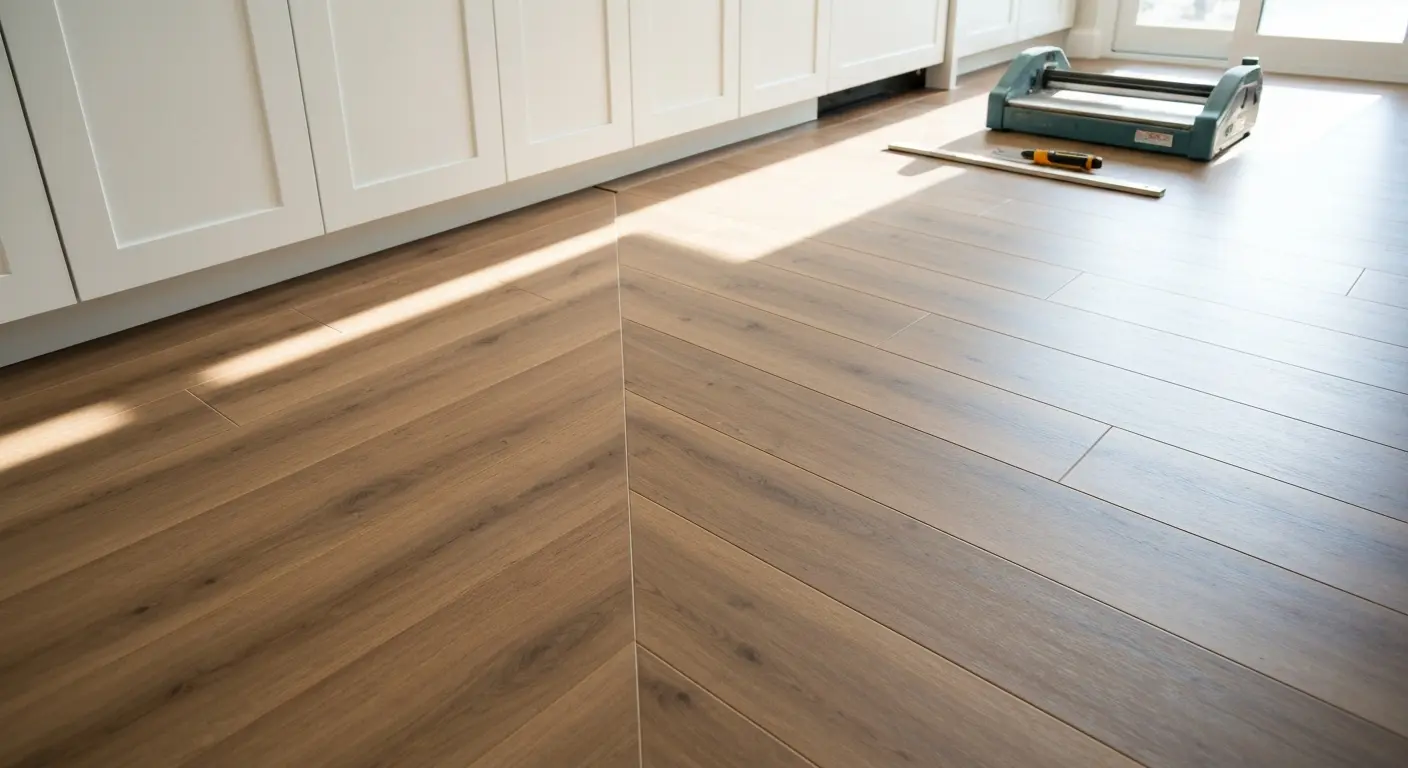 Kitchen vinyl flooring installation