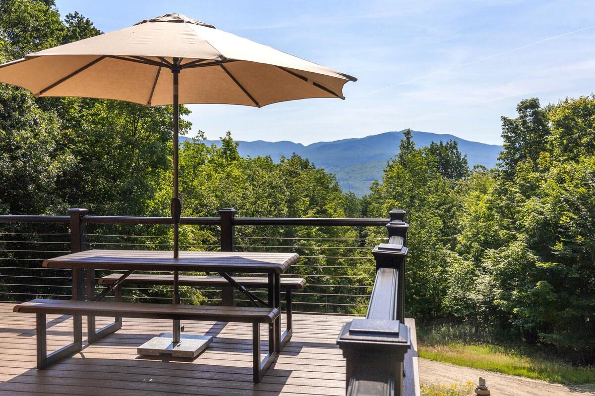 Breakfast, lunch, and dinner with a view — the mountains aren't going anywhere and neither are you.