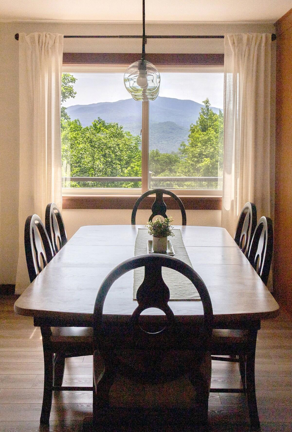 Breakfast, Lunch, and Dinner with a view.