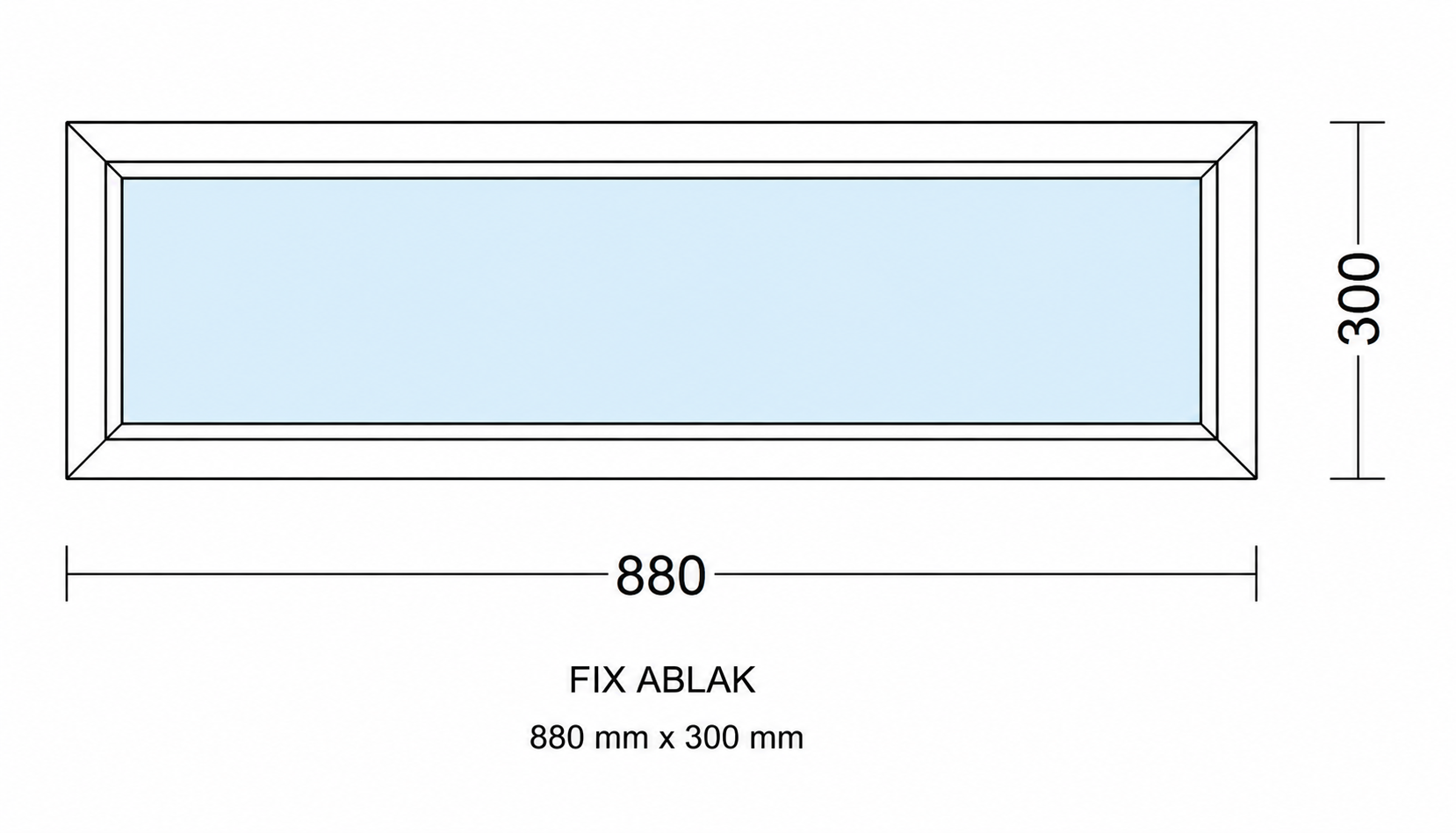 Fix 880mm × 300mm
