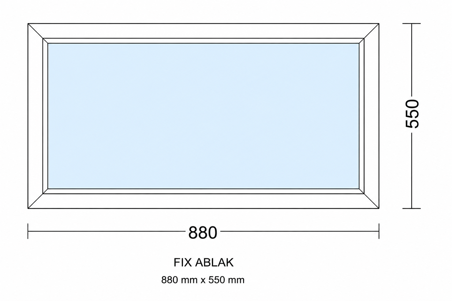Fix 880mm × 550mm