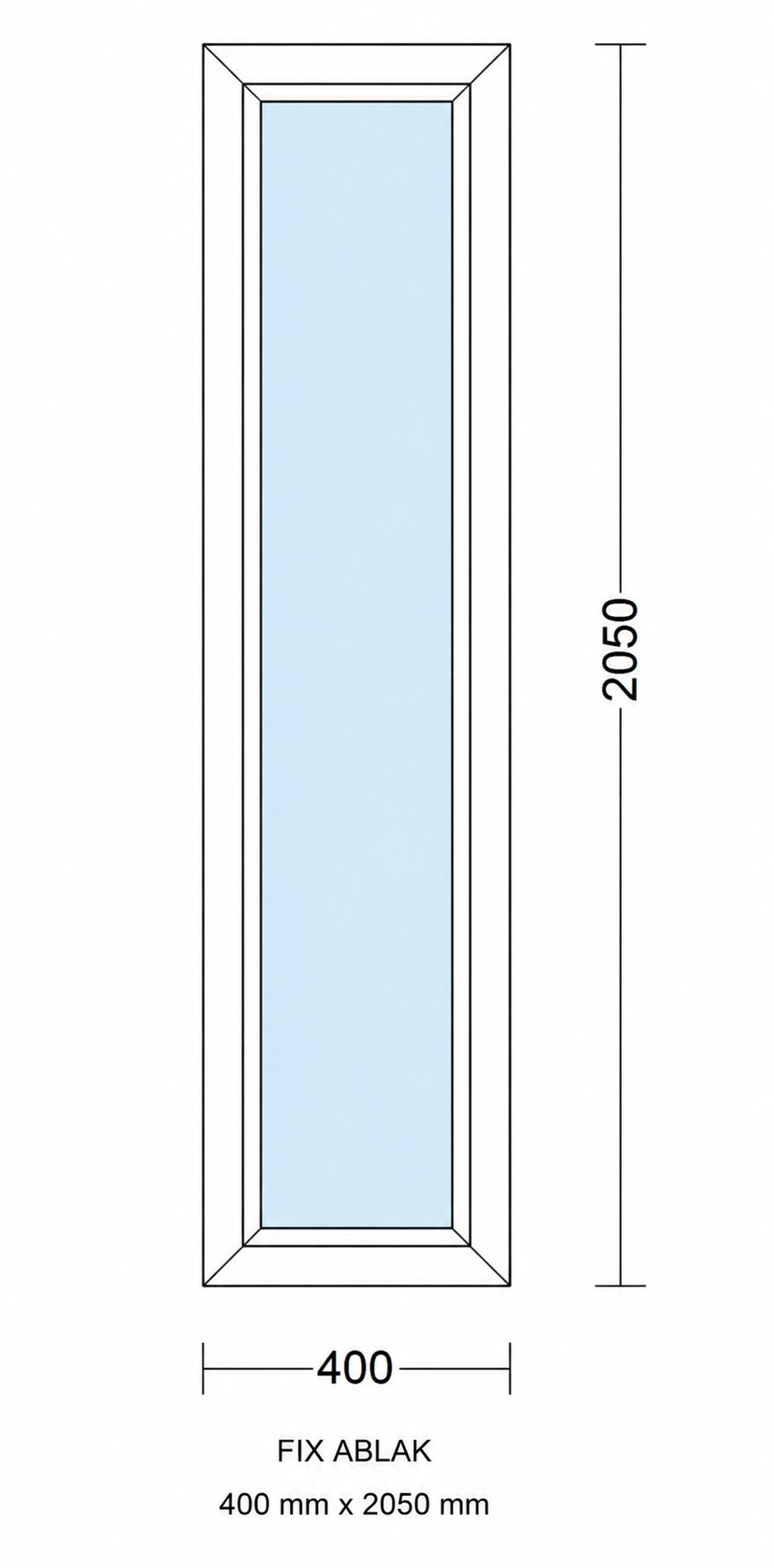 Fix 400mm × 2050mm