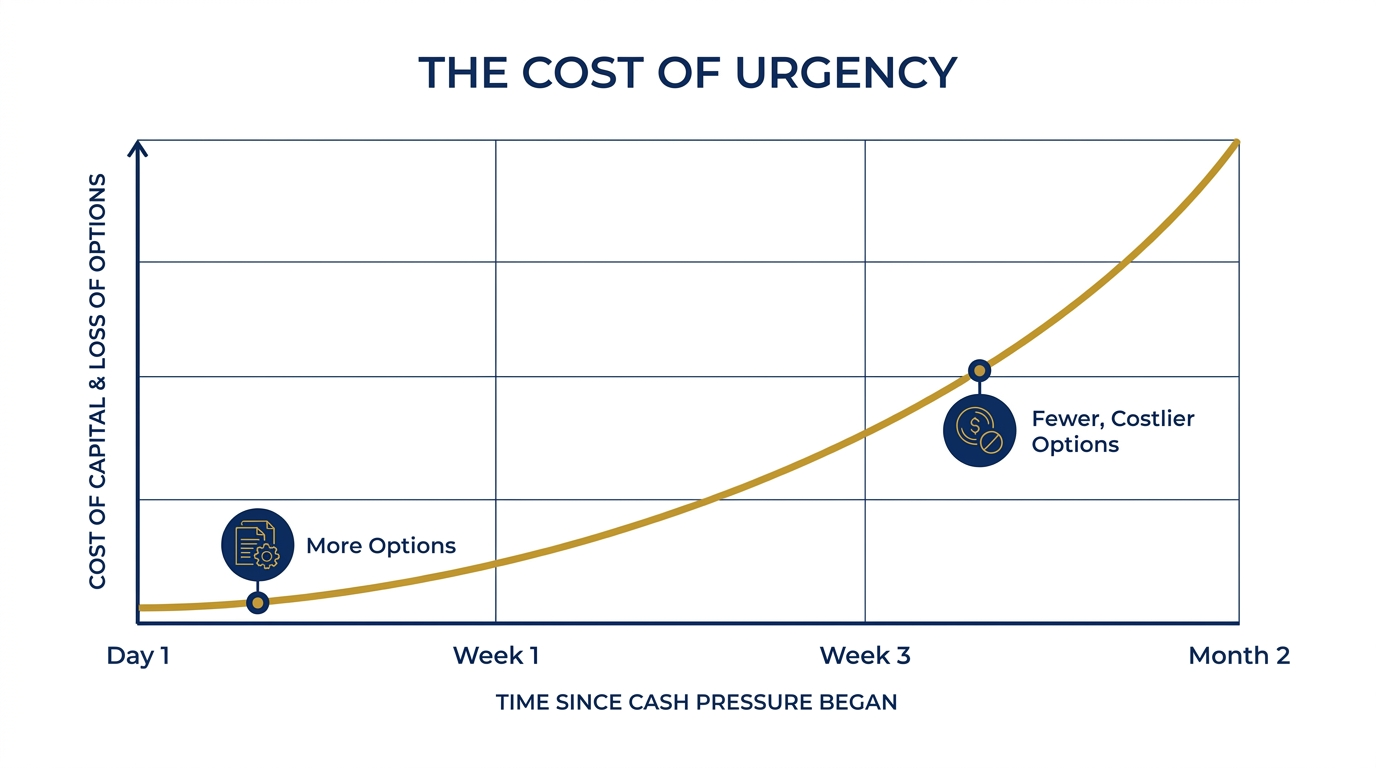 The cost of uncertainty