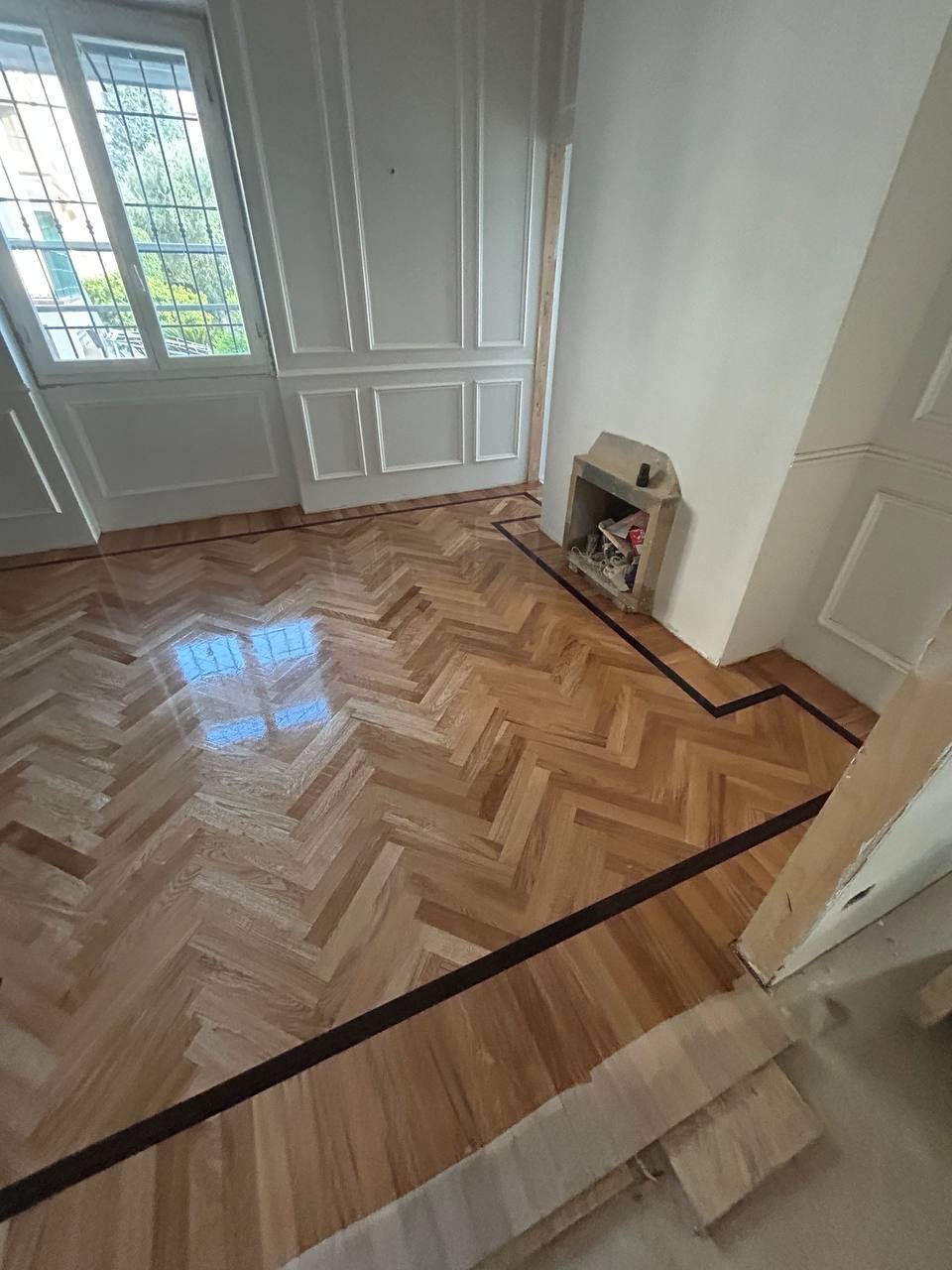 Sala, Parquet a spina