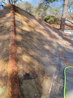 Roof wash in Monroe
