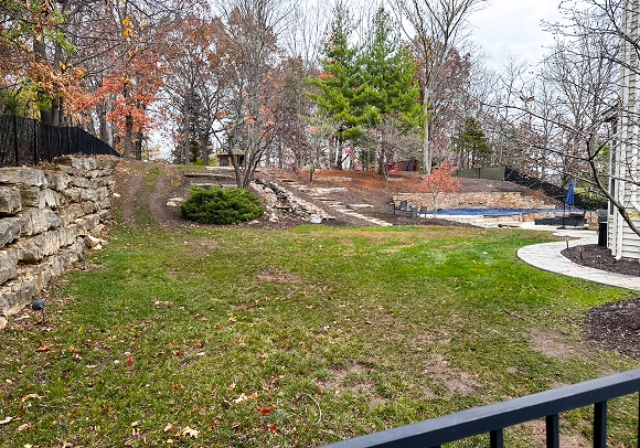 After landscaping project