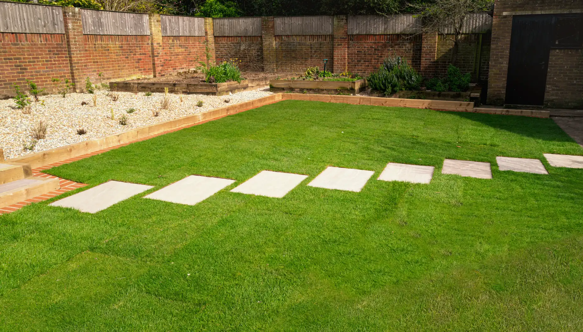 After landscaping project